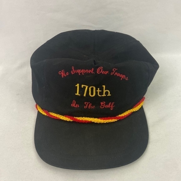 Vintage Gulf War Desert Storm Strapback Cap Hat - Picture 13 of 13